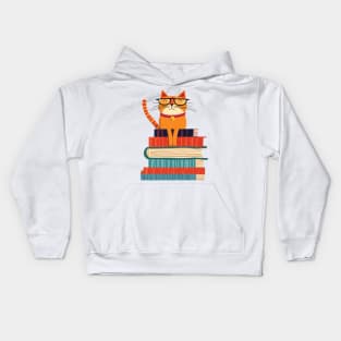 Bookish Cat Kids Hoodie